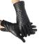 Fashion Ladies Genuine Shearling Gloves Women'S Wool Lined Leather Gloves