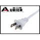 2 Pin Polarized AC UL Power Cord With 2x18awg , Small Appliance Power Cord