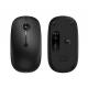 Black Computer Hardware Devices Multi - Channel Wireless Mouse 120 * 66 * 36mm