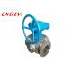 2 Way Stainless Steel Ball Valve CF8M DN65 Flange Connection With ISO5211 Pad