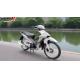 Red Black 4-Stroke Two wheeled Vehicle Kick Starter System Hydraulic Damping Front Suspension