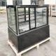 110V 60Hz Cake Showcase Chiller Black Marble Base With 4 Sliding Doors