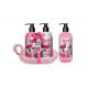 Swan Ceramic Tray Hand Soap And Lotion Gift Set 2pcs