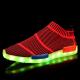 Street Dance Light Up Gym Shoes With Lights On The Bottom , Adults Neon Light Up Shoes