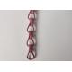 Red Color Double Hook Anodised  Aluminium Chain Fly Screen 0.035KGS/M