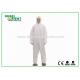 Professional PP/SMS/MP Chemical Resistant Coveralls Clothing Eco Friendly With Hood And Feetcover