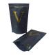 8oz 16oz 32oz UV Gloss printing and Matte Black custom k stand up pouches for nuts snack food packaging