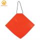 Durable Hi Vis Pvc Safety Orange Warning Flag With Square Shape  For Traffic Security