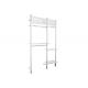 Metal Frame Wall Mounted Display Racks Light Duty Simple Style For Clothing Shop