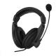 Stereo Surround Super Low Bass Music Black Wired Gaming Headsets With HD Mic