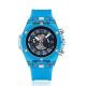 Bezel Luminous Dial Silicone Band Watch ROHS 22mm Mens Rubber Band