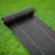 6 x 33 feet Sheet Woven Weed Control Fabric - Stabilized Black Heavy Duty 3 oz/yd² Landscape Ground Cover Membrane