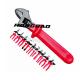 Hot New 8 10 12 151000 V Voltage Insulated Fat Dipped Plastic Handle Grip Adjustable Wrench 1000V AC ADJ Spanner Wrench