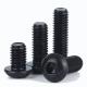 ISO7380 Hex Socket Button Head Security Cap Screw Bolt with Black Oxide Black Zinc Plated