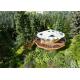 Light Steel Frame Movable Eps Prefab Geodesic Dome House Dome Bungalow Kits
