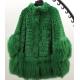 Fashion Bright Color Puffer Down Coat Fur Coat OEM For Women