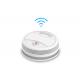 Round Shape Tuya Wifi Fire Safety Smoke Detector Alarm With 80 Decibel Alarm Sound