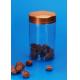 Large Capacity Recycled Plastic Jars Food Grade Material Round Shape 49G
