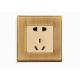 Amertop New Modern Design Brass Wall Switch And Socket For Villa And Apartment