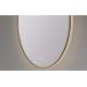 Illuminated Silicone Strip Light Guiding Oval LED Lighted Bathroom Mirror
