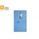 Unequal Leaf Steel Fire Rated Exterior Doors With Vision Panel/Powder Coating Finish