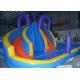 0.55mm PVC Kids Inflatable Water Slide Pool / Jumping Bouncer Castle With Air Blower