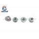 Hex Flange Nuts Carbon Steel , Zinc Plated Serrated Flange Lock Nut For Machinery