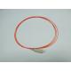 ISO RoHS Orange color Low insterion loss and high return loss 3m SC MM Fiber Optic Pigtail