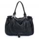 Lady Style Black Leather Classic Design Shoulder Bag Handbag Purse #2009