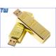 Finance Promotional Golden Stick Sliding 1GB USB Thumb Drives