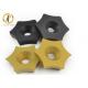 CNC  Tungsten Carbide Inserts Cutting Tools Six Sided External Scarfing Inserts