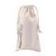 Eco Friendly Cosmetic Calico Drawstring Bags With Custom Printing And Size