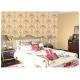 Italy Style Girls Bedroom Wallpaper Feature Wall , Damask Pattern Wallpaper