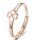 925 sterling silver jewelry lover Clover Korean Fashion Open Ring