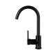 Brass Kitchen Mixer Tap Hot and Cold Water Round Sink Faucet Basin Laundry Black