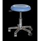 blue stainless steel medical stools with locking wheels φ380x430/530mm