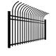 Restaurants Tubular Steel Fence Bent Metal Fence All Season ISO9001