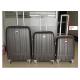 3 Piece Luggage Set 4 Wheels , ABS Waterproof Travel Bag Set With Plastic Handle