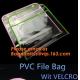 PP Polypropylene a4 a5 size Buckle Plastic File envelope Folder button bags Top Open witin cut lovely printing