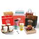 Food Packaging Brown Craft Takeaway Paper Bags A5 With Handles