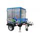 Mobile And Enclosed Transformer Oil Purifier Machine 1800L / H 2 Car Wheels Type