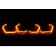 Height 109mm LED RGB Angel Eyes Headlight Halo Rings U Shape