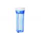 Clear Plastic Cartridge Filter Vessels For Residential RO Water Purifier Single O Ring 2.5 / 10