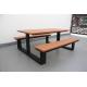 Recycled Plastic Wooden Picnic Table And Bench Set For Outdoor