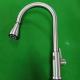 High Arc Gooseneck Spout Solid Stainless Steel Kitchen Faucets HOMEKA