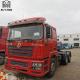 Red Shacman F3000 6x4 Tractor Truck , Used Tractor Trailer Trucks