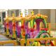 4 Carriages Cartoon Amusement Train Ride For 14 Kids