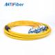 Outdoor Armored Fiber Optic Patch Cord SM MM MTP MPO To LC 12 24 Multicore