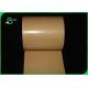 FDA Greaseproof PE Coated Brown Kraft Paper For Tray Package 300gsm 350gsm