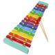 Kids Wooden Xylophone 15 Tones Knock Piano Educational With 2 Mallets